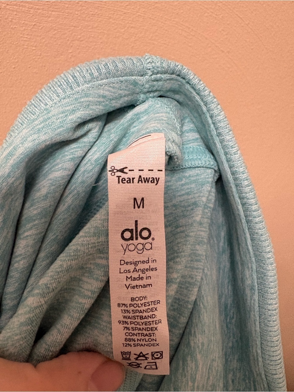 ALO High Waist Lounge Legging in Blue Quartz Heather Size Medium - Picture 10 of 10